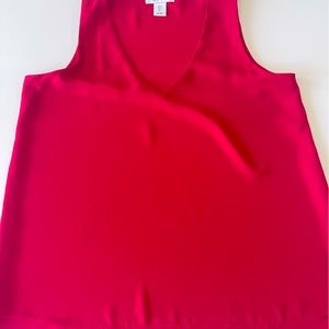 Tabitha Webb red sleeveless top size S worn once excellent condition